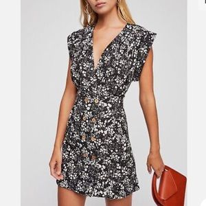 Freepeople, black and white dress open back